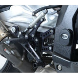 R&G Racing Black Adjustable Rearsets For 2009-2014 BMW HP4 ABS