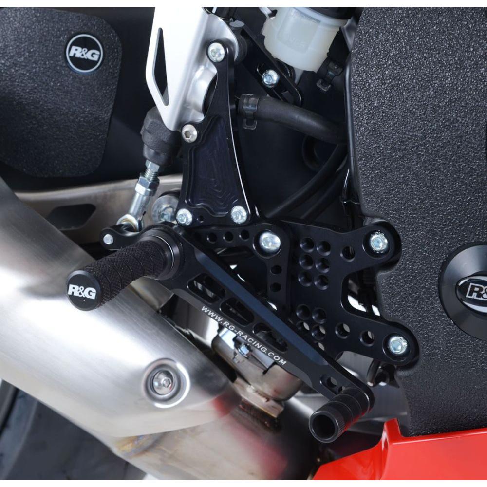 R&G Racing Black Adjustable Rearsets RSET02BK