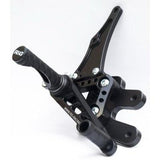 Reposapiés traseros ajustables negros R&G Racing RSET05BK