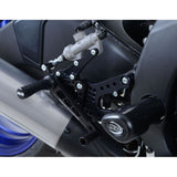 R&G Racing Black Adjustable Rearsets For 2006-2016 Yamaha YZF R6 RSET09BK