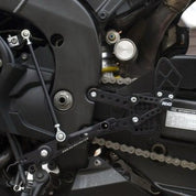 R&G Racing Black Adjustable Rearsets For 2007-2008 Yamaha YZF R1 RSET10BK