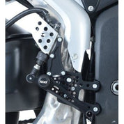 R&G Racing Black Adjustable Rearsets For 2003-2024 Honda CBR600RR RSET22BK