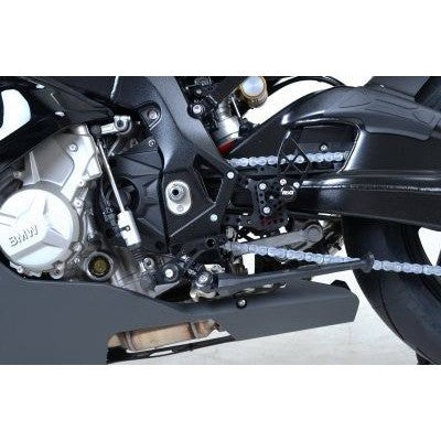 R&G Racing Black Adjustable Rearsets For 2017-2020 BMW S1000R