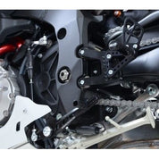 R&G Racing Black Adjustable Rearsets For 2015-2024 Yamaha YZF R1