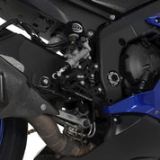 R&G Racing Black Adjustable Rearsets For 2017-2020 Yamaha YZF R6 RSET33BK