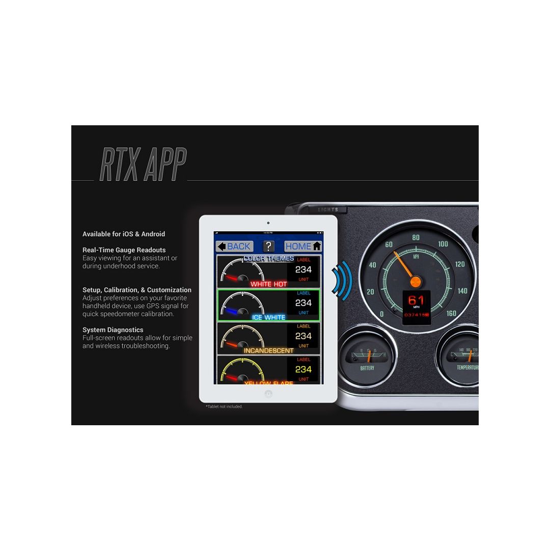 Dakota Digital 1968- 70 Mopar B-Body Road Runner RTX Analog Gauge kit RTX-68D-STD-X