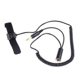 Rugged Air General Aviation Pilot Velcro Mount Push to Talk (PTT) Coil Cord PTT-VM2-AV