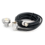 Rugged Radios 7 Ft Antenna Coax Cable Kit with BNC Connector for handheld radios - by Rugged Radios NMO-RACE-BNC