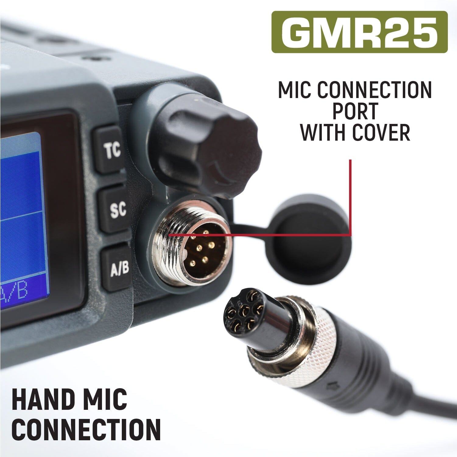 Adventure Radio Kit - GMR25 Waterproof GMRS Mobile Radio Kit and External Speaker