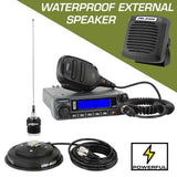 Rugged Radios Adventure Radio Kit - GMR45 Powerful GMRS Mobile Radio Kit and External Speaker RK-GMR45-SPK