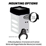 Rugged Radios Aluminum Handheld Radio Box with Universal Mounting - by Rugged Radios RBOX-XL