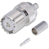 Rugged Radios Crimp On Female UHF Antenna Connector UHF-CONN-F