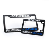 Rugged Radios Go Further Rugged Radios License Plate Frames for Cars, Trucks, and Motorcycles