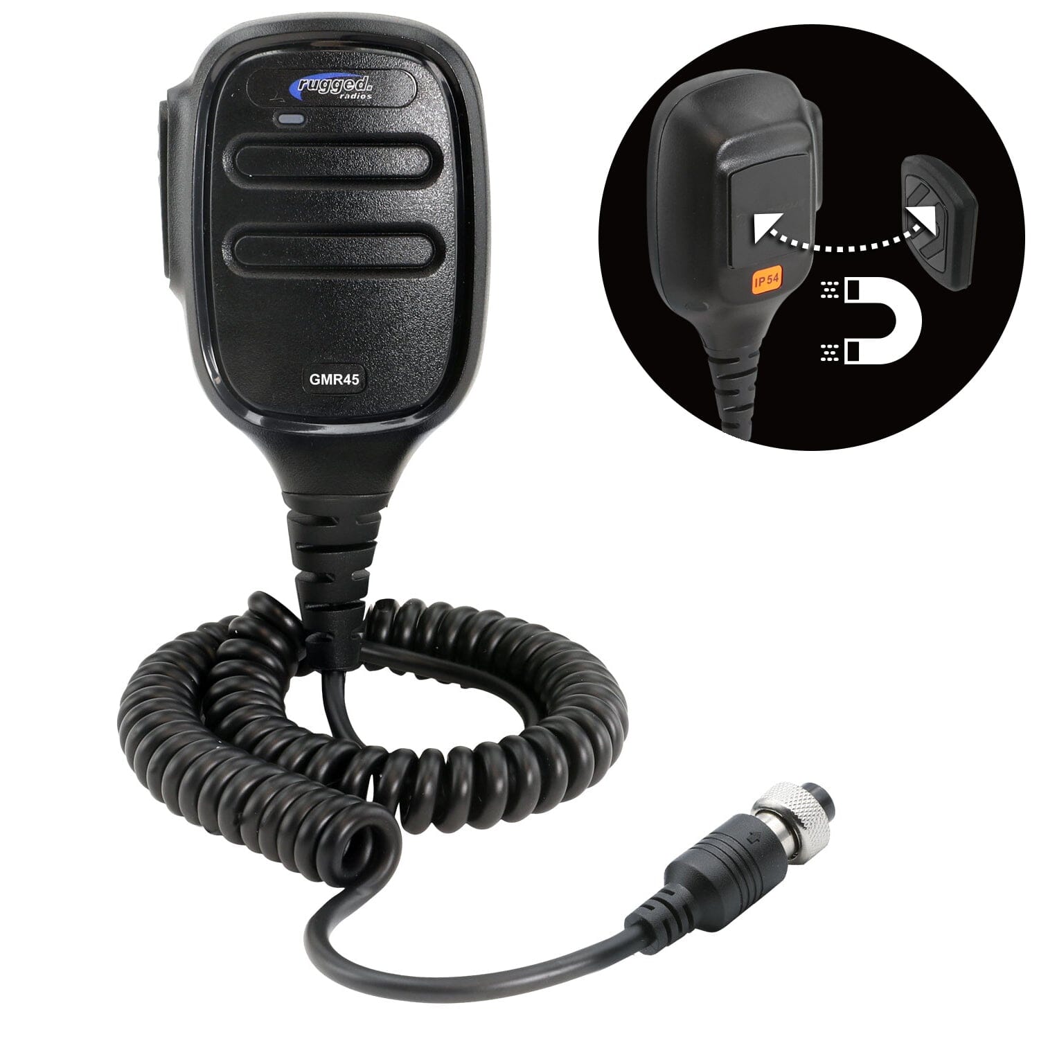 Hand Mic for GMR45 Mobile Radio with Scosche MagicMount