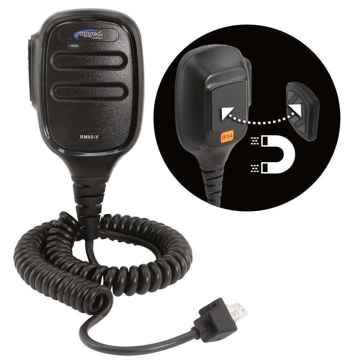 Hand Mic for RM45 & RM60 Mobile Radios with Scosche MagicMount