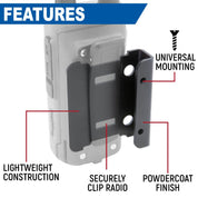 Rugged Radios Handheld Radio Mount for R1 / GMR2 / GMR2 PLUS / RDH16 / V3 / RH5R MT-RH