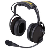 Rugged Radios HS11 Fire Safety Industrial Over the Head OTH Headset with Push to Talk PTT HS11-RBLK