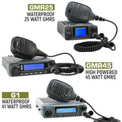 Jeep Wrangler JL, JLU, and Gladiator JT Two-Way GMRS Mobile Radio Kit