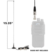 Rugged Radios Magnetic Mount Dual Band Antenna for Rugged Handheld Radios R1, RDH-X, V3, RDH-16, RH-5R DB-RH-MAG