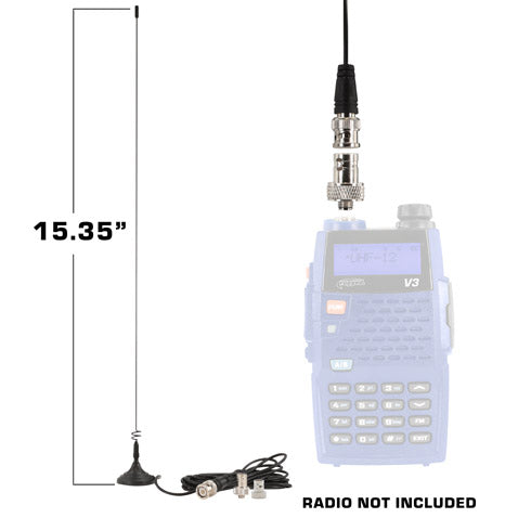 Rugged Radios Magnetic Mount Dual Band Antenna for Rugged Handheld Radios R1, RDH-X, V3, RDH-16, RH-5R DB-RH-MAG