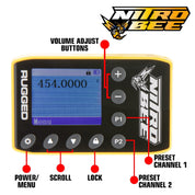 Rugged Radios Nitro Bee Xtreme UHF Race Receiver NITRO-BEE-X