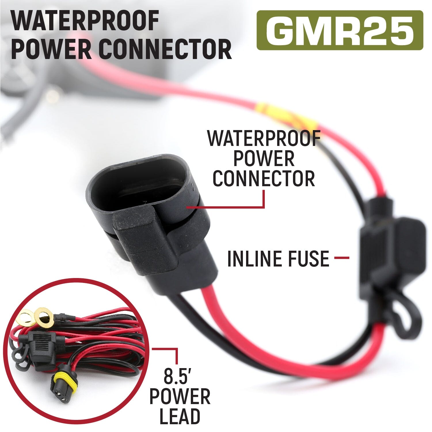 Rugged Radios Radio Kit - GMR25 Waterproof GMRS Band Mobile Radio with Antenna RK-GMR25