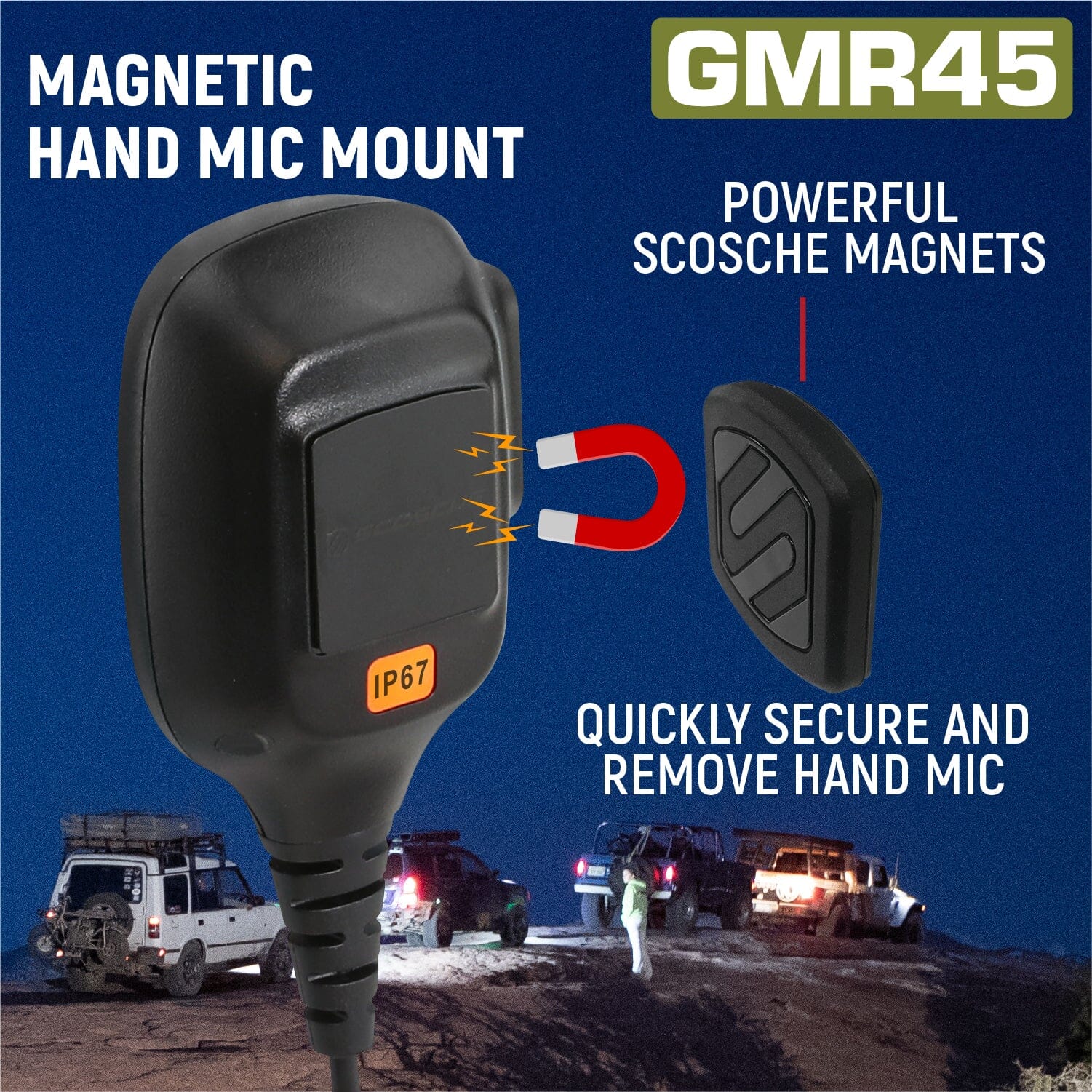 Rugged Radios Radio Kit - GMR45 High Power GMRS Band Mobile Radio with Antenna RK-GMR45