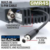 Rugged Radios Radio Kit - GMR45 High Power GMRS Band Mobile Radio with Antenna RK-GMR45