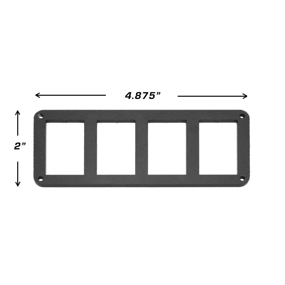 Rugged Radios Rocker Switch Panel Bezel for OBS Ford Bronco, F150, and F250 Dash MT-SW-BEZ-4