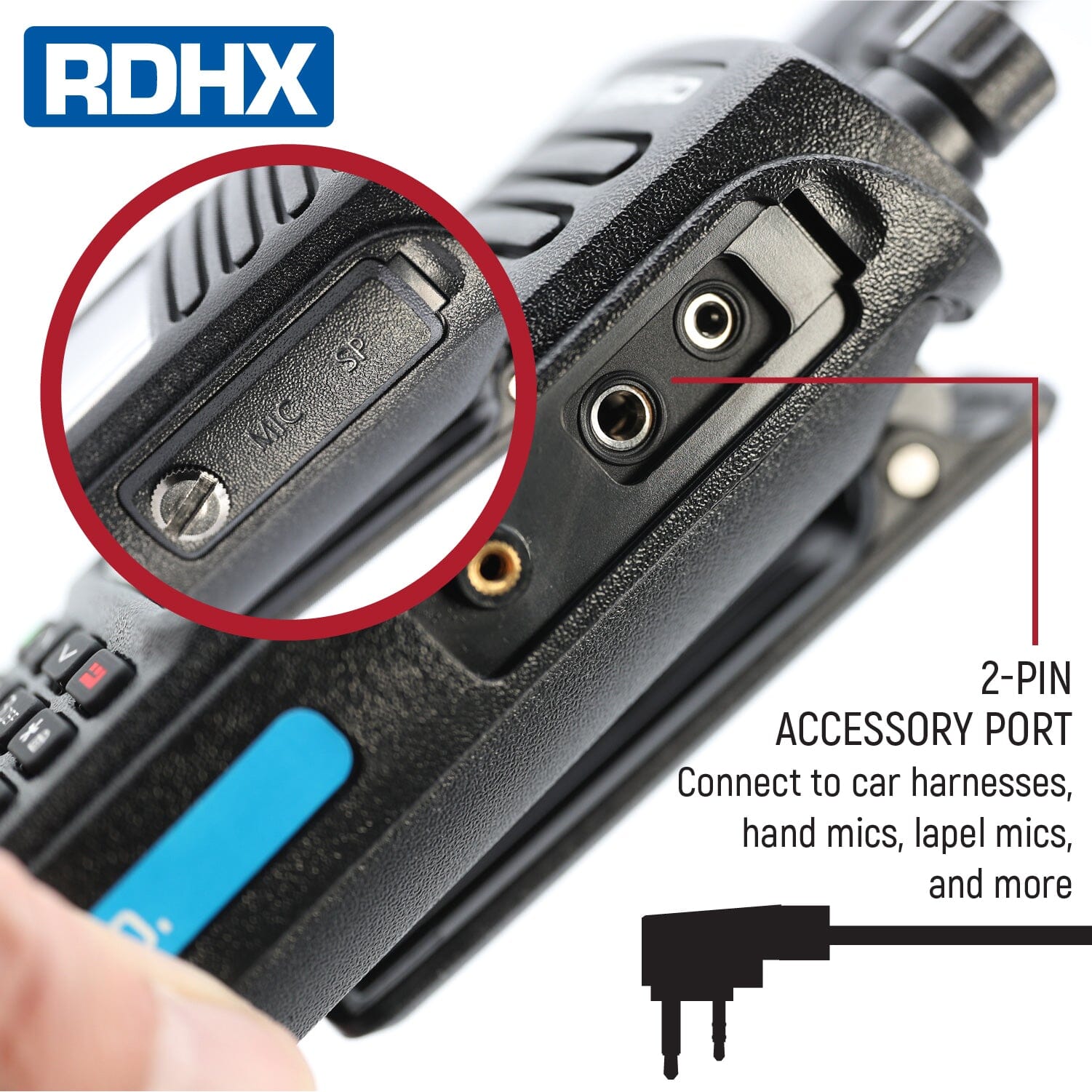 Rugged Radios Rugged RDH-X Waterproof Business Band Handheld Radio - Digital and Analog