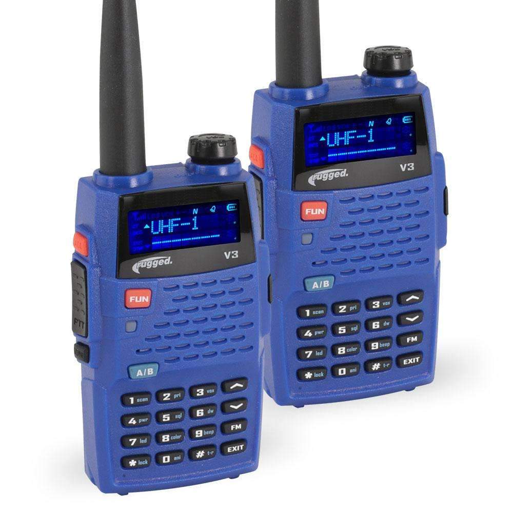 Rugged Radios Ready Pack - With Rugged V3 Handheld Radios - Analog Business Band V3-READY-PACK