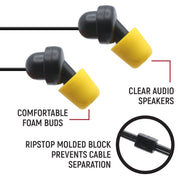 Sportsman Foam Earbud Speakers - Mono and Stereo