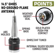 Rugged Radios Toyota Tundra Two-Way GMRS Mobile Radio Kit