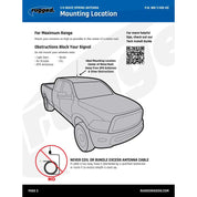Rugged Radios UHF & VHF Wide Band 1/4 Wave Antenna with Spring (132 - 525 MHz) WB-1/4W-HD