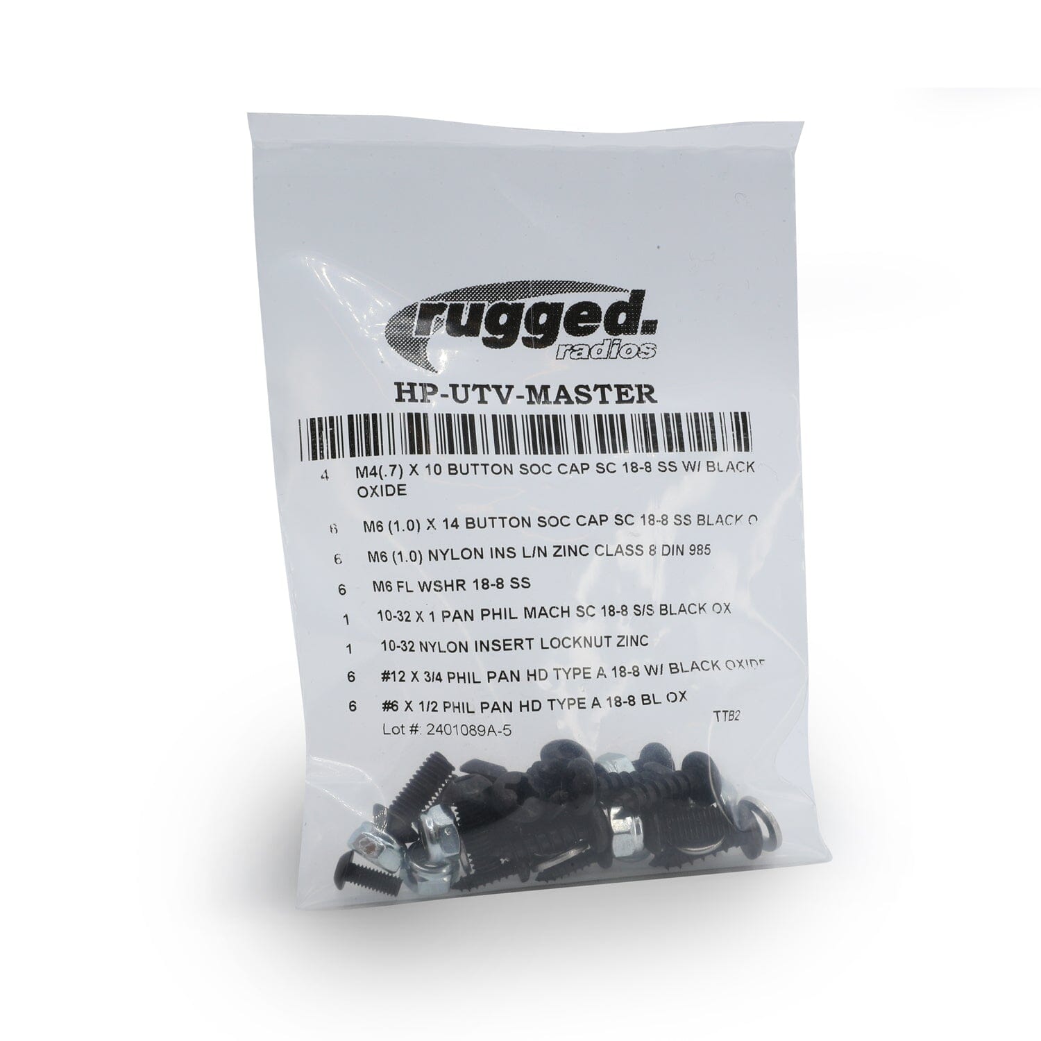 Rugged Radios UTV Kit Replacement Hardware Pack HP-UTV-MASTER