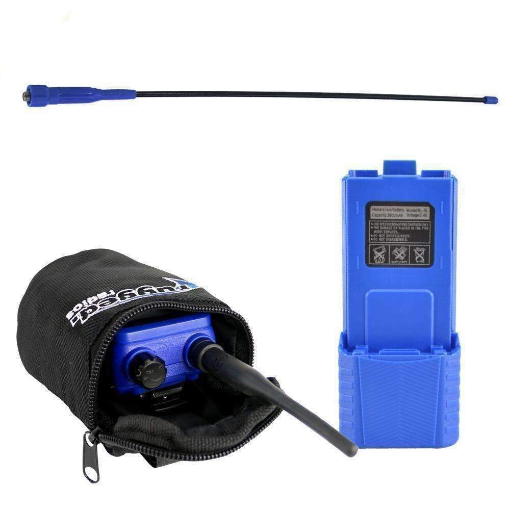  RH5R Long Range Upgrade Kit - XL Battery, Go Further Antenna & Radio Bag