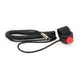 Rugged Radios Velcro Mount Steering Wheel Push to Talk (PTT) with Coil Cord  for Car Harnesses PTT-VM2