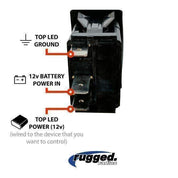 Rugged Radios Waterproof Rocker Switch Universal SW-RS-R