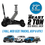 Gato todoterreno Pro Eagle de 2 toneladas con ruedas grandes y gran altura libre - Beast ORJ2B4X