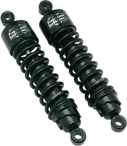 Progressive 412 Series 13" Black Rear Shocks For 06-19 Harley Touring FLHX FLTRX