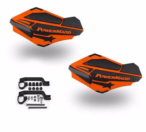 Powermadd Sentinel Handguard Guards Kit Orange Black YFZ450 YFZ 450R 450X All
