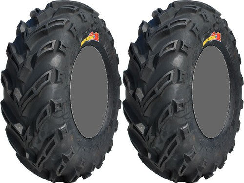 Pair 2 GBC Dirt Devil 25x12-9 ATV Tire Set 25x12x9 25-12-9