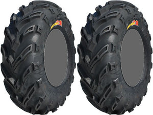 Pair 2 GBC Dirt Devil 25x12-9 ATV Tire Set 25x12x9 25-12-9