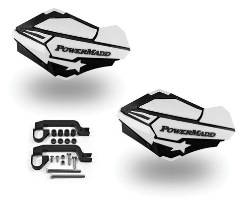 Powermadd Sentinel Handguard Guards Kit White Black YFZ 450 450R Raptor 700 660