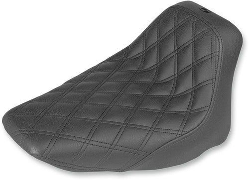 Saddlemen Black Renegade Lattice Stitch Solo Seat Harley 06-17 Softail FLST/N/C