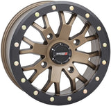 System 3 SB-4 Beadlock 15x7 ATV/UTV Wheel - Bronze (4/137) 4+3 [15S3-3238]