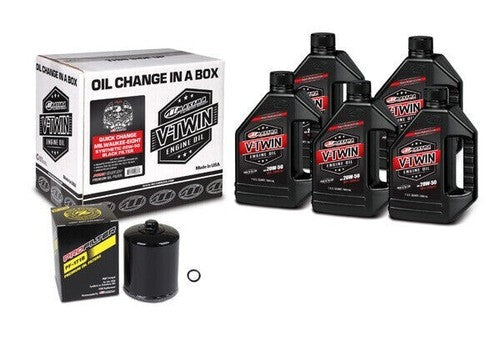 Maxima Synthetic Oil 20W50 Quick Change Kit Black Filter Harley M8 2017-2023