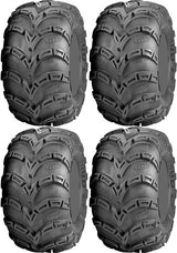 Four 4 ITP Mud Lite AT ATV Tires Set 2 Front 25x8-12 & 2 Rear 25x11-10 MudLite