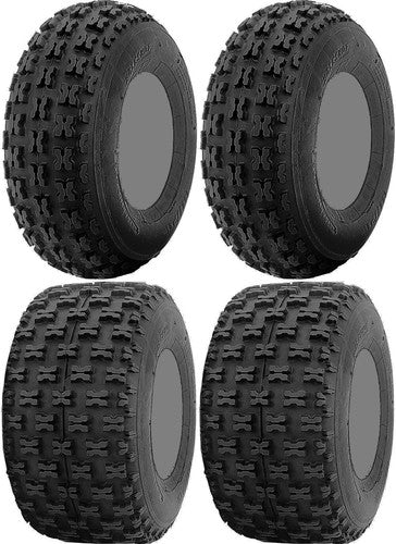 Four 4 ITP Holeshot ATV Tires Set 2 Front 21x7-10 & 2 Rear 20x11-9