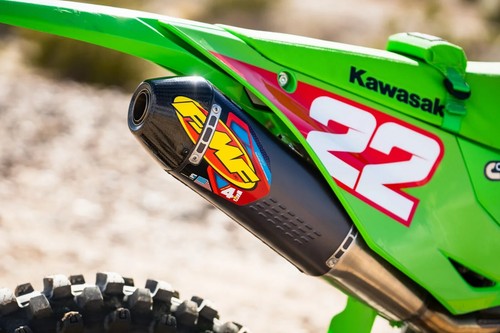 FMF 042403 Factory 4.1 Slip-On Exhaust Pipe Al Gray 2024-2026 Kawasaki 450 KX450